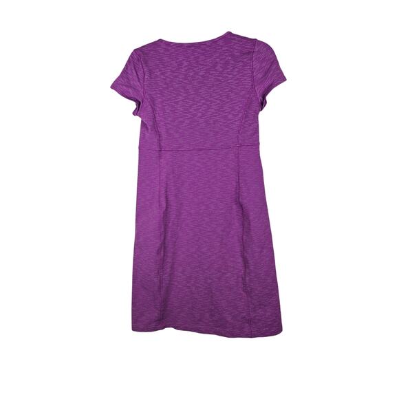 Duluth Trading Co XS Purple NoGA Stretch Dress Active Short Sleeve Comfort - Picture 2 of 3